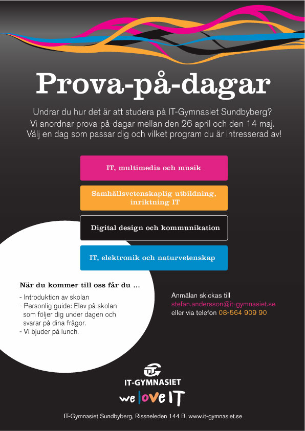 IT-Gymnasiet campaign – Marketing materials