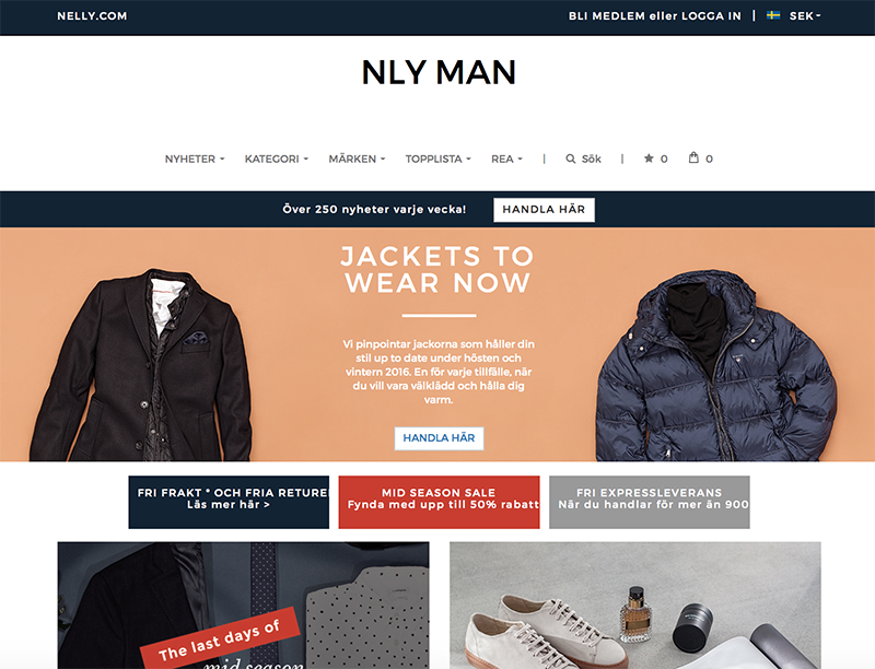 NLYman – Landing page front-end development