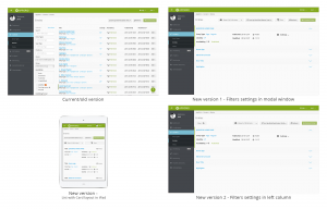 Case - Admin panel UI design